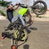 Universal wheelie machine for safe bike stunt practice