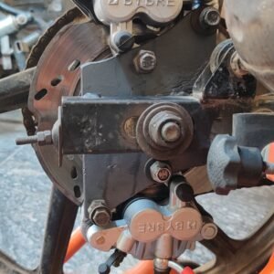 TVS Apache hand brake setup for stunt riding and wheelie control