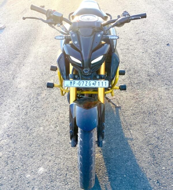 Yamaha MT-15 crash guard front view heavy duty steel